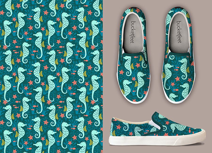 seahorse pattern by HvdT